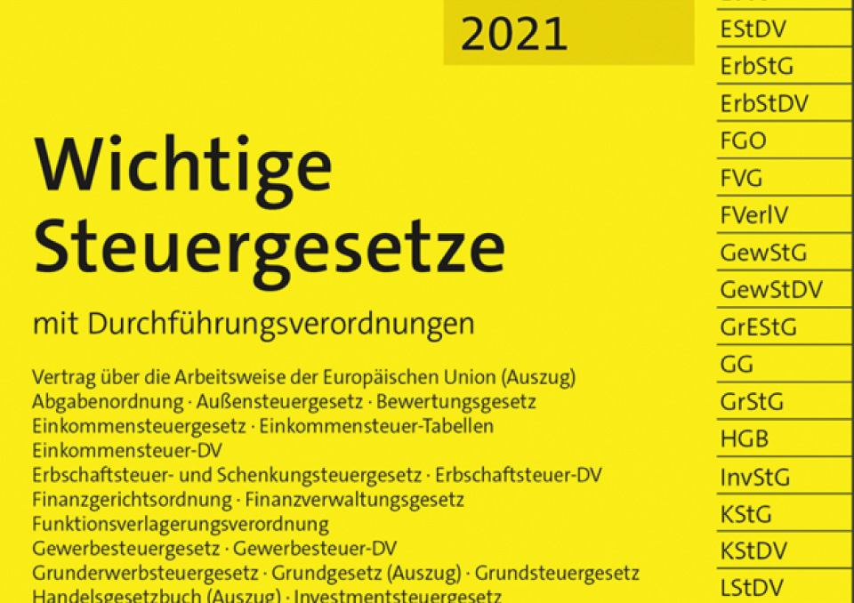 Wichtige Steuergesetze
